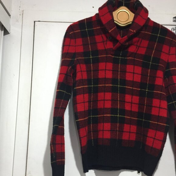 POLO RALPH LAUREN SCOTTISH WOOL PLAID SWEATERS SIZE XS - Picture 5 of 11